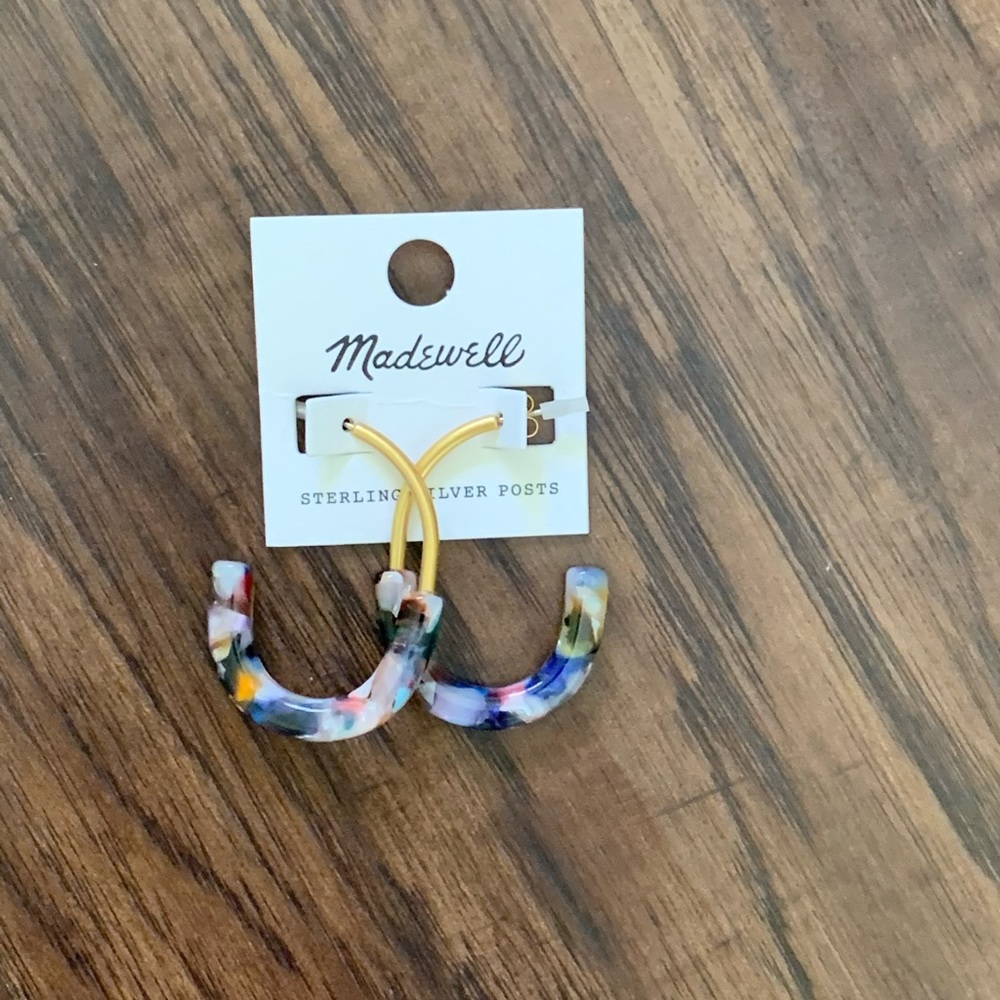 Madewell half and half hoop earring - Picture 2 of 9